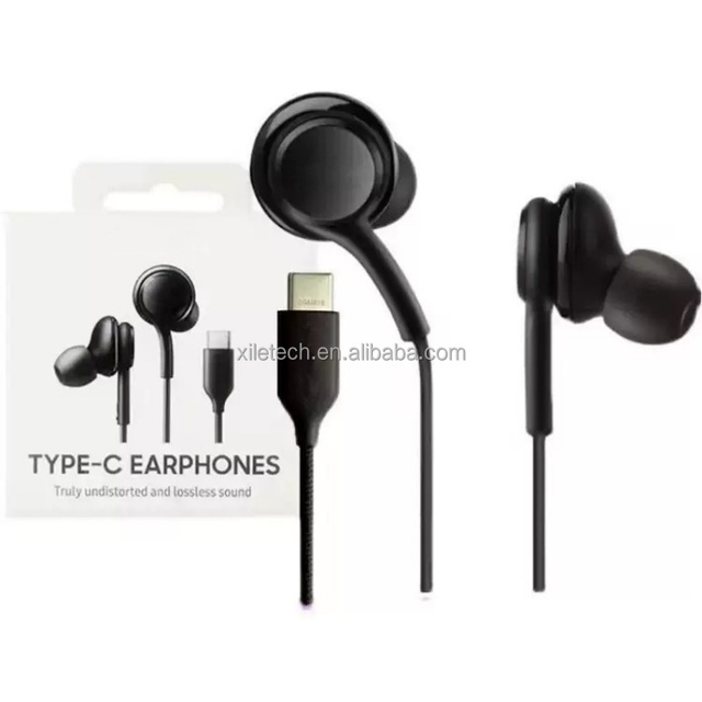 Wholesale Stereo Earphone USB-C in Ear Headset EO-IC100 Microphone Handsfree Type C Headphone for Samsung S26+ S25 S24 Note 20