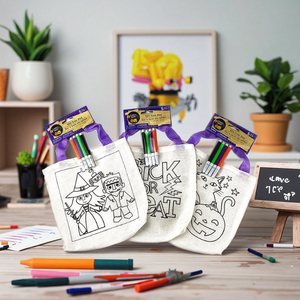 กระเป๋าผ้าแคนวาสโท้ท Diy สำหรับงานฝีมือ,กระเป๋าผ้าแคนวาสสำหรับงาน DIY ใช้ซ้ำได้ - Product Image 1