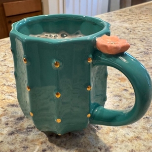 แก้วกาแฟเซรามิกสีเขียว3D น่ารักแก้วมักลายกระบองเพชรทรงสีชมพูออกแบบได้ตามต้องการสำหรับเป็นของขวัญ - Product Image 4