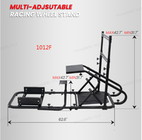 Support pour simulateur de course automobile 1012F+1097 avec communication filaire, siège de jeu et support de volant