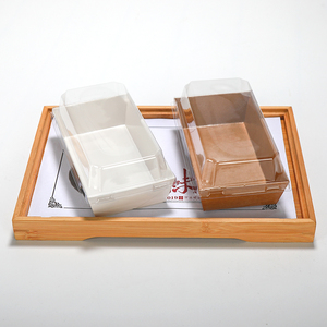 Brown Parchment Paper Charcuterie Boxes with Clear Lid for Bakery Cookies Sandwiches <strong>Cakes</strong> Bread <strong>Slices</strong> - Product Image 6