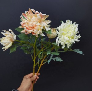<span class=keywords><strong>Flores</strong></span> <span class=keywords><strong>Artificiales</strong></span> de Dalia de Látex con Diseño Realista, para Bodas, Navidad, Graduaciones, Día de la Madre, Decoración del Hogar - Product Image 1