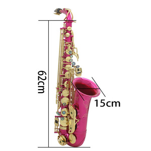 <span class=keywords><strong>SLADE</strong></span> Eb <span class=keywords><strong>Alto</strong></span> Saxophone Rose Gold Key E Flat <span class=keywords><strong>Alto</strong></span> <span class=keywords><strong>Sax</strong></span> Set Instrument à vent avec étui de transport Embouchure Pièces de brosse de nettoyage - Product Image 4