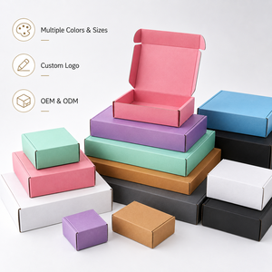 Factory Direct Various Sizes And Colors Corrugated Mailer <b>Boxes</b> Foldable Flat Pack Shipping <b>Boxes</b> For Clothing Shoes Cosmetics - Product Image 4