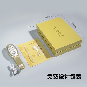 Electric Scalp Massage Comb Gold With Serum Application For Hair Loss Care - Product Image 5
