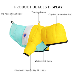 Manteau classique d'hiver chaud et imperméable en polyester pour chien Vente en gros du fabricant - Product Image 3