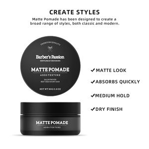 โพเมดจัดแต่งทรงผมสำหรับผู้ชาย สูตรออร์แกนิค ไม่เหนียวเหนอะหนะ ไม่เงา ติดทนนาน ให้ลุคธรรมชาติ - Product Image 5