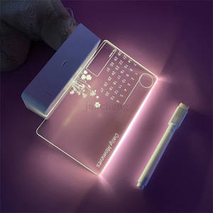 定制恐龙亚克力De Luz Con Bocina <span class=keywords><strong>3</strong></span>伏灯泡E12 E14木木灯发光二极管夜灯底座 - Product Image 3