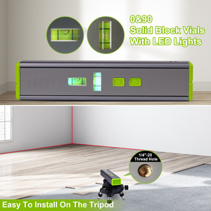 Niveau laser vert 520 nm à lignes croisées de qualité industrielle avec trépied pour mesures d'ingénierie - Product Image 3