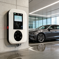 Estación de Carga para Vehículos Eléctricos Comercial, 7/11/22kW, Tipo 2, OCPP 1.6J, Montaje en Pared, Solución para Estacionamiento en el Lugar de Trabajo, Jinghu TA-AC-W-B, Nueva, IP65