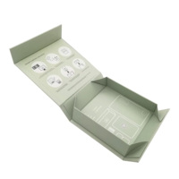 Lunettes de stratification brillantes fermeture d'extension de cheveux pliable emballage de soins de la peau vide en gros grande boîte-cadeau pliante magnétique