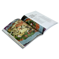 Impression de livre de recettes personnalisé à couverture rigide, livre de recettes en couleur, livre de cuisine de haute qualité, impression offset, service OEM