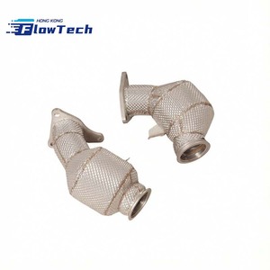 ท่อลงสแตนเลส T304 แบบไหลเวียนสูง พร้อมแผ่นกันความร้อน สำหรับ Infiniti Q50 Q60 3.0T และ Nissan 400Z – ติดตั้งแบบยึดโดยตรง - Product Image 6