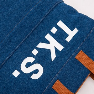 Simple and fashion large capacity soft denim functional leisure <b>tote</b> backpack - Product Image 4