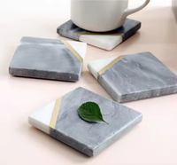 Benutzer definierte Luxus Tee tasse Matte Kaffeetasse Stein Untersetzer für Cafe Esstisch Restaurant Ktv Bar Marmor Untersetzer