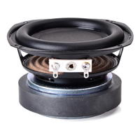 Speaker Subwoofer Magnet Eksternal 3 Inci 8 Ohm 20W dengan Surround Karet untuk Kotak Speaker Bluetooth DIY