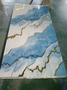 <span class=keywords><strong>แผ่น</strong></span>หินอ่อนพีวีซีโค้งงอได้4*8ฟุตกระดานยูวีหนา3มม. พื้นผิวเรียบครอบคลุมผนังภายในกำหนดเองตัด UV พิมพ์กัน<span class=keywords><strong>น้ำ</strong></span> - Product Image 4