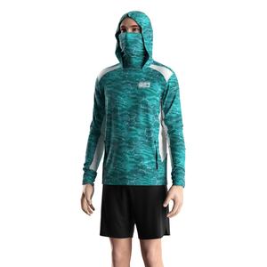 Hoodie de pêche avec protection UV UPF50+, masque intégré, tissu anti-transpiration et ventilation latérale pour un refroidissement maximal - Product Image 3