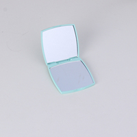 Miroir de poche HD portable sans lumière Vente en gros de miroir de maquillage compact Miroir cosmétique de forme carrée