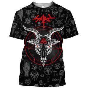 Schädel Engel und Dämon Jesus 3D-Druck Herren T-Shirts Sommer mode Harajuku Tops Tee - Product Image 5