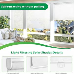 Su misura prezzo all'ingrosso Semi oscurante tessuto impermeabile tende a rullo senza fili per gli uffici - Product Image 2