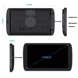 9inch xách tay <span class=keywords><strong>GPS</strong></span> Navigator điện dung màn hình 16GB 256Mb cầm tay Navigator WinCE hệ thống Châu Âu bản đồ <span class=keywords><strong>GPS</strong></span> navigation cho xe tuck - Product Image 2