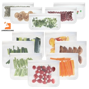 Eco Friendly Ziplock Leakproof <b>Freezer</b> Bag Wholesale Reusable PEVA Food <b>Packing</b> Storage Bag - Product Image 2