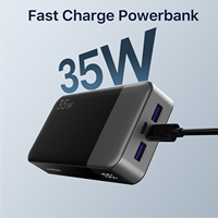 Banco de Energía NOBIS de 35W con Carga Rápida PPS y 20000mAh, USB-C QC3.0 para iPhone 17/iPad/Samsung/Laptop