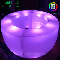 Comptoir de bar lumineux à télécommande Comptoir de meubles à led de club Couleur RVB Événement Fête Comptoir de bar extérieur Discothèque Plastique 5V/7W