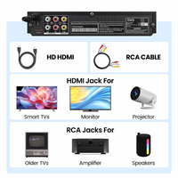 Reproductor de VCD HD con Puerto USB Frontal, Decodificación de Discos HD, Subtítulos en Varios Idiomas, Salida de Video Componente para Cine en Casa