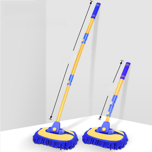 Adjustable Long Handle Chenille Velvet Multi-Angle Rotating Soft Plastic Cleaning <b>Car</b> <b>Wash</b> <b>Brush</b> for <b>Car</b> Detail Wheel Cleaning - Product Image 1