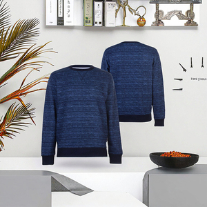 TOPWL443526สเวตเชิ้ตมีฮู้ดปักลายผ้าโพลีเอสเตอร์/ ผ้าฝ้ายทรงหลวมใส่สบายเป็นมิตรต่อสิ่งแวดล้อมโลโก้ด้านหน้าย้อมสีเรียบ - Product Image 3