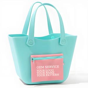 Large Capacity Portable EVA Tote Bag Custom EVA Bag for Women Beach Outdoor Wholesale High Quality Printed Logo Beach Bag - Product Image 1