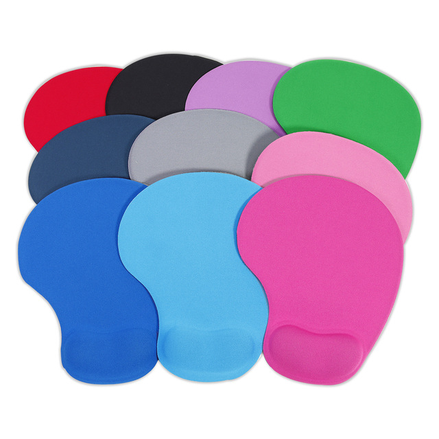 Ergonomic Rubber Mouse Pad with Wrist Rest PC Compatible Heated Comfortable Office Desk Use Ready Stock