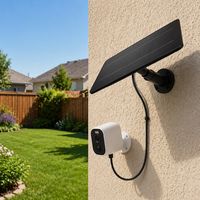 Panneaux solaires monocristallins légers 6W 6V, réglables à 180 degrés, pour moniteur, caméra, installation facile sur mur