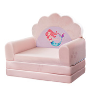 Mini Sofá Cama Plegable para Bebés y Niños con Diseño de Dibujos Animados, Funda Extraíble y Lavable, Asiento Individual, Hecho en China, Modelo HLR23SPF