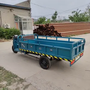 Triciclo de transporte humano sentado para transporte agrícola de carga, veículo elétrico de 3 rodas, carregador de fazenda Ev, China