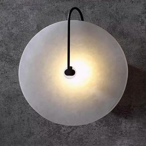 Lámpara de Pared de Mármol Minimalista Nórdica, Luz de Diseño Creativa y Lujosa para Sala de Estar, Dormitorio, Hotel, Pared de Fondo o Pasillo - Product Image 2