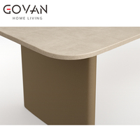 Table extérieure de dalle de roche pour l'hôtel de jardin de villa de haute qualité