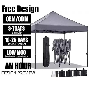 Chất lượng cao nhà máy Outlet UV bảo vệ gió và nước bằng chứng gấp triển lãm thương mại Lều pop-up tán - Product Image 1