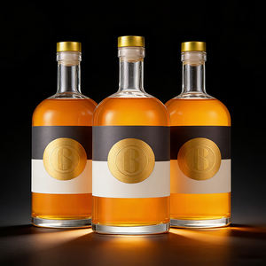 Bouteille en verre pour huile d'olive avec logo personnalisé, bouchon en liège, forme cylindrique, pour whisky, vodka, gin, tequila, <span class=keywords><strong>rhum</strong></span>, spiritueux, brandy, <span class=keywords><strong>coffret</strong></span> cadeau - Product Image 5