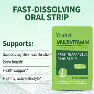 Stock disponible : Bandes de film orales multivitaminées à base d'extraits végétaux, sans eau ajoutée, non-OGM, pour soutenir la santé immunitaire et osseuse, pour la nutrition des adultes. - Product Image 3