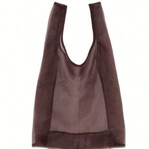 Sac à main en organza personnalisable, léger, doux, de luxe, durable, avec étiquette personnalisée, idéal pour le shopping - Product Image 6