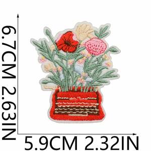New Iron on Embroidery Angel <b>Camera</b> Mushroom Flower Bag Letter Patch for Clothes <b>Backpack</b> Decoration - Product Image 5