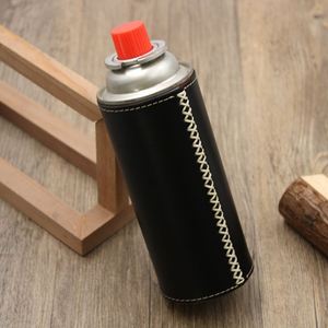 Housse de protection en cuir cousue à la main pour bouteille de gaz portable, support pour réchaud de camping et barbecue - Product Image 5