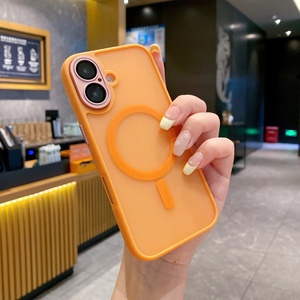 Funda para Teléfono Color Macaron con Protección de Cámara y Carga Magnética para iPhone 16 15 14 Pro Max - Product Image 5