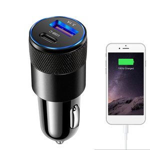 38W USB Car Charger Với 15W 3.1A Loại C Nhanh Chóng Sạc Adapter Sạc Di Động Cho Iphone Và Máy Tính Xách Tay Các Tính NĂNG Bảo Vệ OTG - Product Image 1
