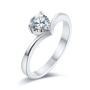 yunnique style, understated luxury, simple elegance, diamond-encrusted <b>titanium</b> steel <b>ring</b>, unique and high-end wed - Product Image 1