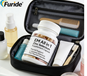 Cápsulas de Suplemento de Zinc y Selenio Todo en Uno OEM, Apoyo para la Tiroides, L-tirosina, Selenio, Zinc, Cápsulas para la Tiroides - Product Image 3