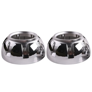 Sanvi 3.0 Inch HELLA 3R G5 Koito Q5 Bi Xenon <b>Led</b> <b>Projector</b> Lens Shroud Silver Color With Angel Eyes Hole Retrofit Headlights - Product Image 5